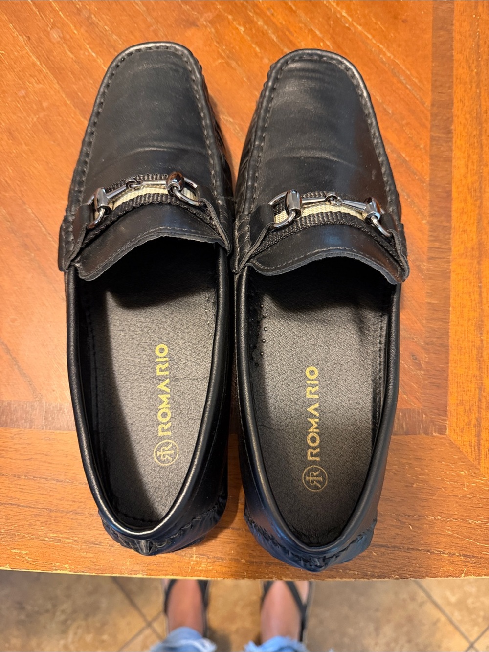 Men’s Black Slip-On Bit Loafers